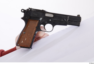 Weapon Pistol Browning Hi-Power details of pistol weapons-pistol whole body…